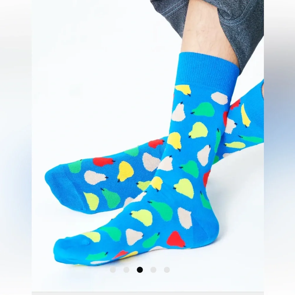 NWOT Happy Socks - Pear Socks
